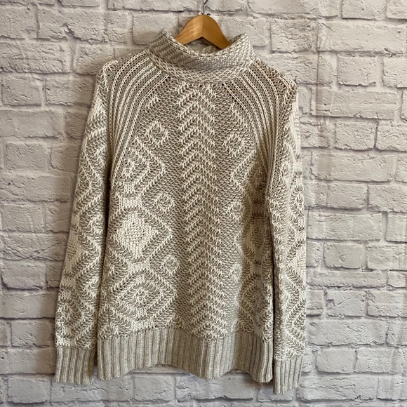 RD STYLE Chunky Knit Turtle Neck Sweater